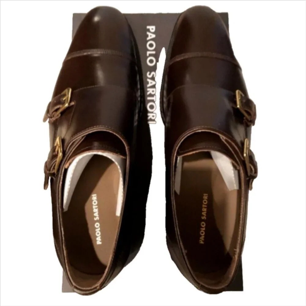 Paolo Sartori Double Monk Buckle Oxfords